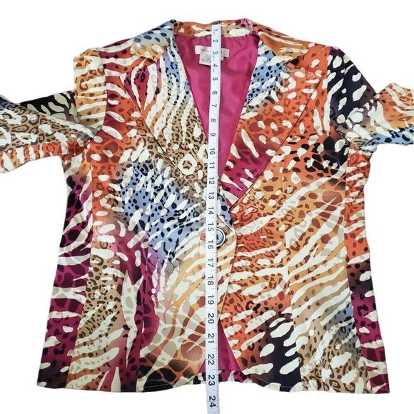 Transitions Multicolored Blazer Size 4 - Picture 12 of 15